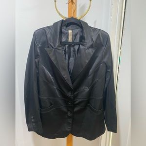 Black Satin Blazer